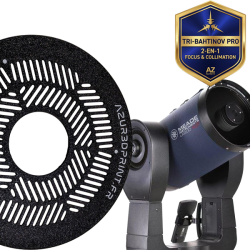 Masque de Tri-Bahtinov en PETG noir pour telescope Meade LX200 8 pouces, accessoire de mise au point et collimation.