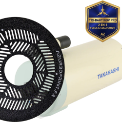 Masque de Tri-Bahtinov en PETG noir pour telescope Takahashi Mewlon 210, outil de mise au point et collimation.