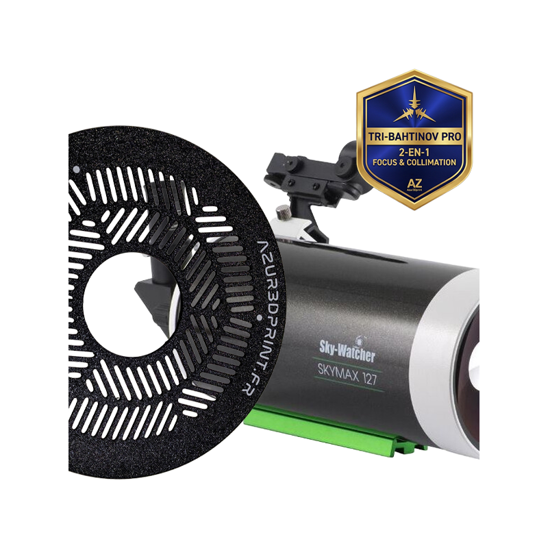 Masque de Tri-Bahtinov en PETG noir pour telescope Sky-Watcher Skymax 127 Maksutov, accessoire mise au point.