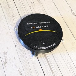 Couvercle rigide de protection frontale pour support de filtre solaire Unistellar eVscope et eQuinox.