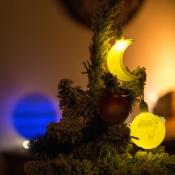 Boules de Noël astronomie.